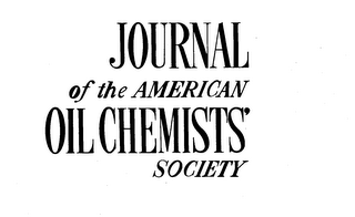 JOURNAL OF THE AMERICAN OIL CHEMISTS' SOCIETY