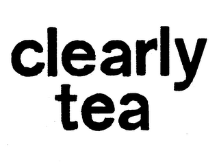 CLEARLY TEA trademark