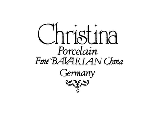 CHRISTINA PORCELAIN FINE BAVARIAN CHINA GERMANY