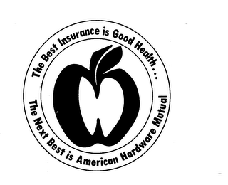 THE BEST INSURANCE IS GOOD HEALTH...THE NEXT BEST IS AMERICAN HARDWARE MUTUAL