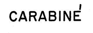 CARABINE trademark