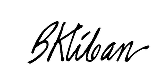 B KLIBAN trademark