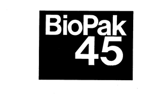 BIOPAK 45 trademark