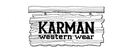 KARMAN WESTERN WEAR trademark