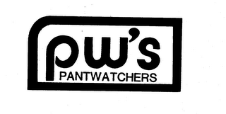 PW'S PANTWATCHERS trademark