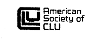 AMERICAN SOCIETY OF CLU