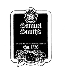 SAMUEL SMITH'S BREWED AT THE OLD BREWERY TADCASTER EST. 1758