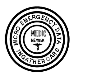 MICRO EMERGENCY DATA MEDIC MEMBER INGATHER CARD