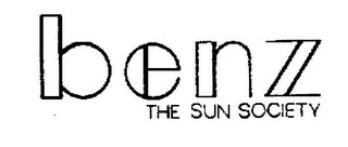 BENZ THE SUN SOCIETY trademark