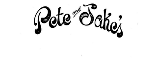 PETE AND JAKE'S trademark