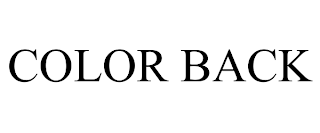 COLOR BACK trademark