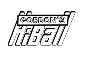 GORDON'S HIBALL trademark