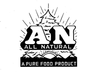 AN ALL NATURAL A PURE FOOD PRODUCT trademark