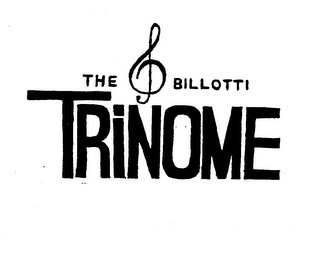 THE BILLOTTI TRINOME trademark
