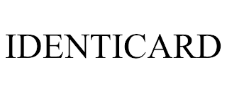 IDENTICARD trademark