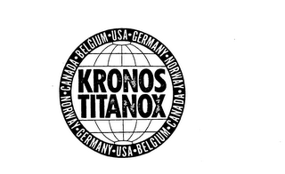 KRONOS TITANOX CANADA BELGIUM USA GERMANY NORWAY