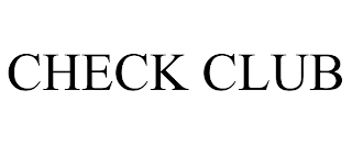 CHECK CLUB trademark