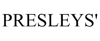 PRESLEYS' trademark