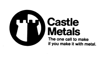 CASTLE METALS THE ONE CALL TO MAKE IF YOU MAKE IT WITH METAL.