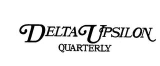 DELTA UPSILON QUARTERLY