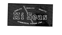 HI SEAS QUALITY COMMERCIAL FISHING LINE trademark