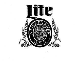 LITE A FINE PILSNER BEER trademark