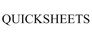 QUICKSHEETS trademark