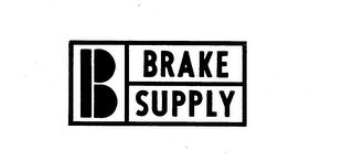 B BRAKE SUPPLY