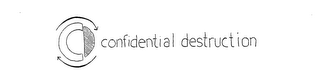 CD CONFIDENTIAL DESTRUCTION