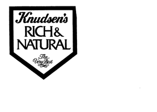 KNUDSEN'S RICH & NATURAL THE VERY BEST trademark