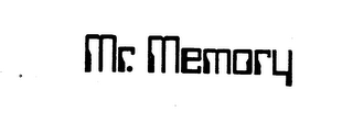 MR. MEMORY trademark