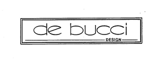 DE BUCCI DESIGN trademark