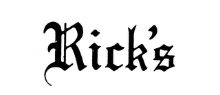 RICK'S trademark