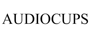 AUDIOCUPS trademark