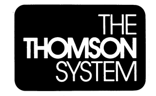 THE THOMSON SYSTEM trademark