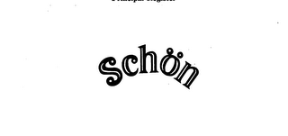 SCHON trademark