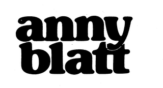 ANNY BLATT trademark