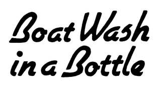 BOAT WASH IN A BOTTLE