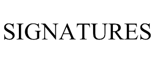SIGNATURES trademark