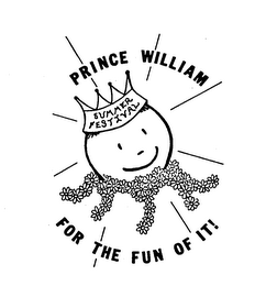 PRINCE WILLIAM SUMMER FESTIVAL FOR THE FUN OF IT! trademark