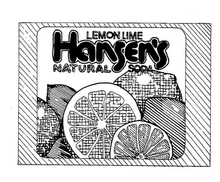 LEMON LIME HANSEN'S NATURAL SODA