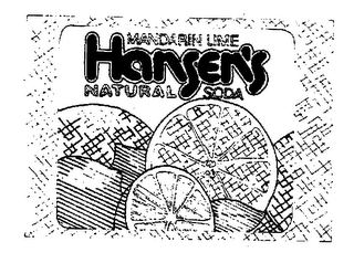 MANDARIN LIME HANSEN'S NATURAL SODA trademark