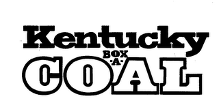 KENTUCKY BOX-A-COAL trademark