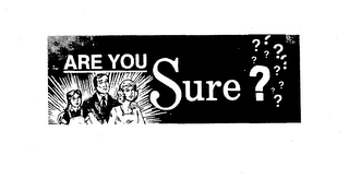 ARE YOU SURE? trademark