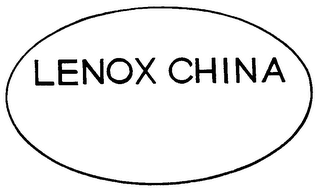 LENOX CHINA trademark