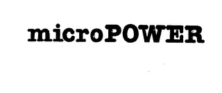 MICROPOWER trademark