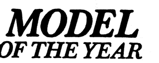 MODEL OF THE YEAR trademark