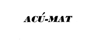 ACU-MAT trademark
