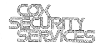 COX SECURITY SERVICES