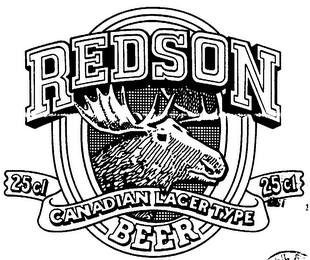REDSON BEER CANADIAN LAGER TYPE trademark